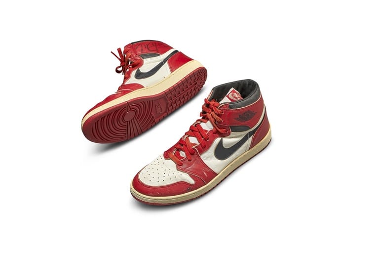 $560,000 Michael Jordan's Game-Worn Air Jordan 1s
