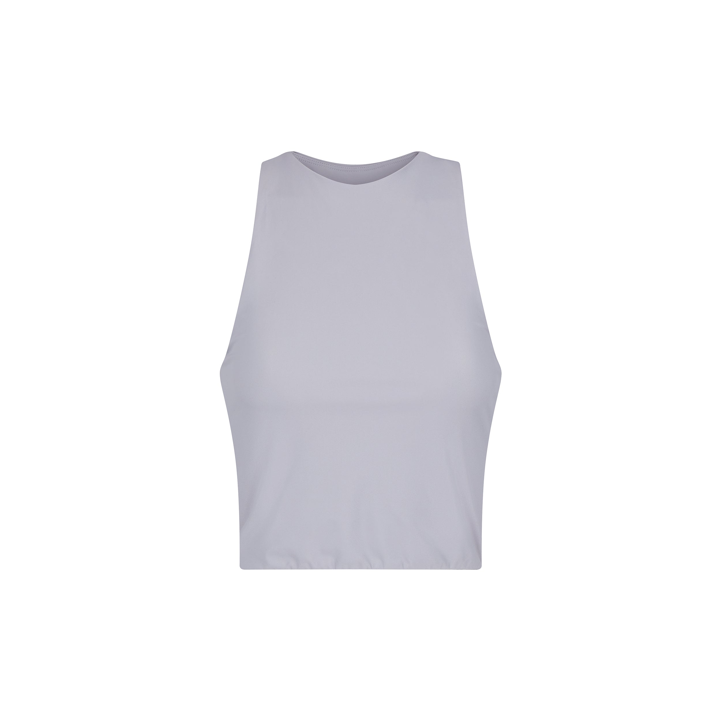 Women's Smooth Crop Tank - Grey