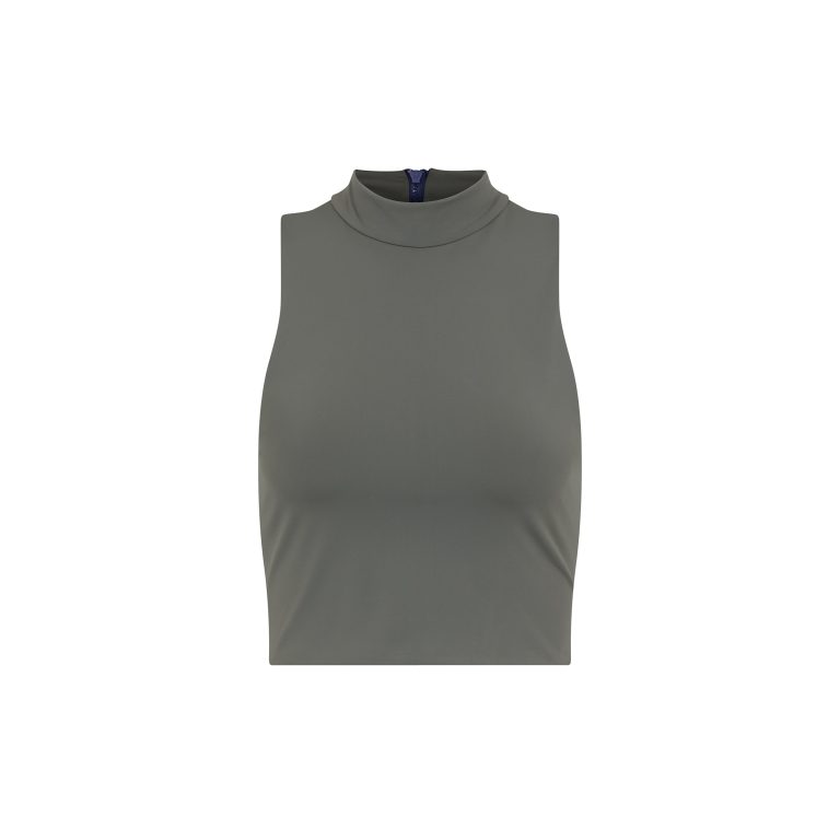 Women's Vital Crop Tank - Olive