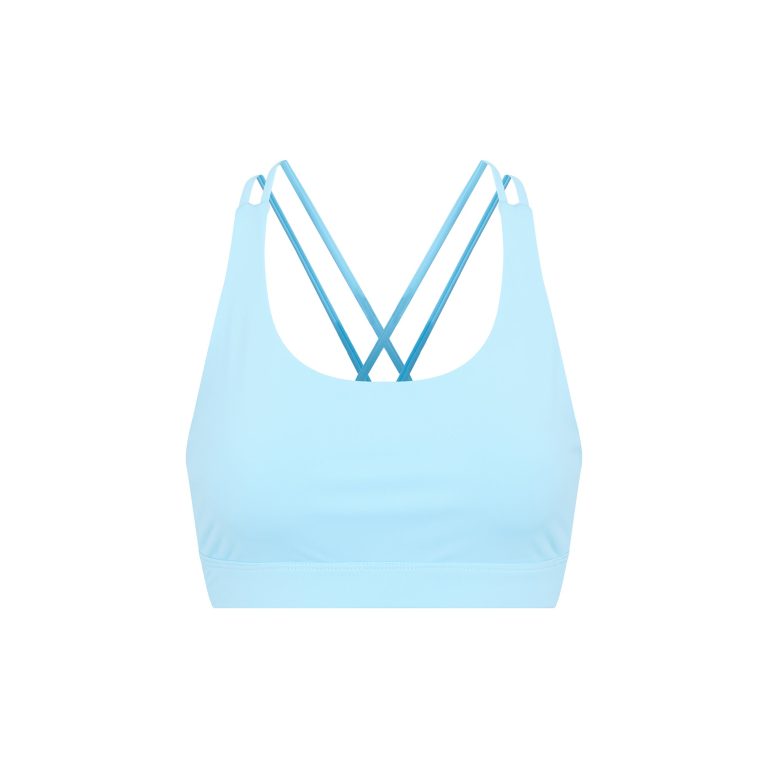 Women's Core Sports Bra - Sky Blue