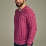 Cable cashmere sweater Solid Ribes image 1
