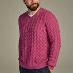 Cable cashmere sweater Solid Ribes image 4