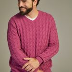 Cable cashmere sweater Solid Ribes image 7