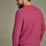 Cable cashmere sweater Solid Ribes image 3