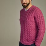 Cable cashmere sweater Solid Ribes image 2
