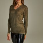 Fit Cashmere Sweater Olive image 5