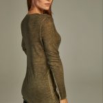 Fit Cashmere Sweater Olive image 4