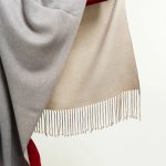 Woven cashmere Cape Beige/Grey image 4