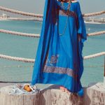 Blue Kaftan with Embroidery image 1