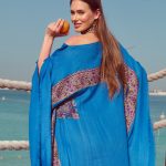 Blue Kaftan with Embroidery image 3