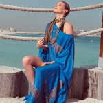 Blue Kaftan with Embroidery image 2