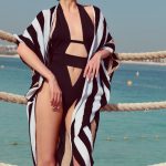 Black and White Striped Cape image 2