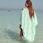 Striped Neon Green Kimono image 4