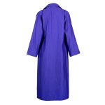 Chloe Ribbed Woven Coat in Vivid Ultra Violet Ribbed Woven Fabric With Belt image 5