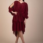 Verity Tulle Maxi Dress in Burgundy image 6