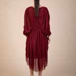 Verity Tulle Maxi Dress in Burgundy image 7