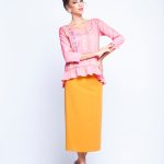 Baby Pink And Ochre Twin Set With Embroidery image 2