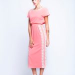 Baby Pink Twin set with White Lace image 1