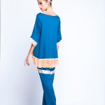 Blue Teal Twin set - Top & Pants image 4