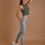 Women's Vital Crop Tank - Olive image 8