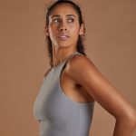 Women's Smooth Crop Tank - Grey image 4