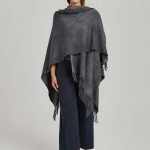 Woven cashmere Cape Araldica Grey image 1