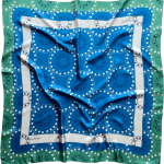 Delphi silk scarf Green image 1