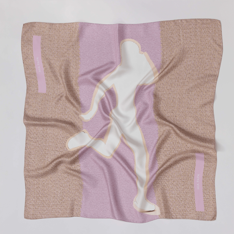 Haptic Pink Silk Scarf