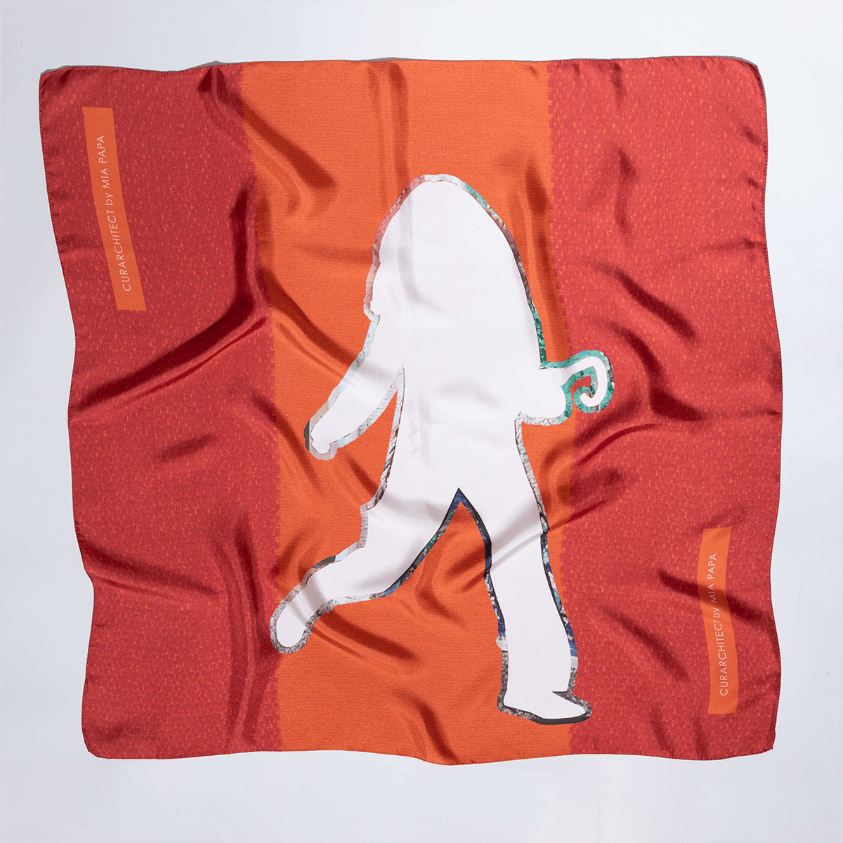 Haptic Red Silk Scarf