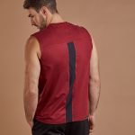 Men's Training Vest - Burgundy image 3