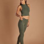 Women's Vital Crop Tank - Olive image 4