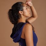 Women's Hooded Sports Bra - Navy image 7