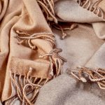 Plaid Cashmere Beige Grey image 4