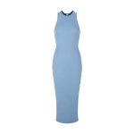 Lena Ribbed Fitted Midi Dress image 1