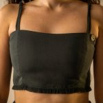 Teal Crop Fringe Bralette image 3