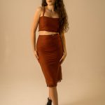 Rust Orange Fringe Bralette image 1