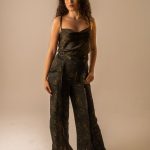 Print Pleat Trousers image 1