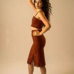 Rust Orange Fringe Bralette image 3