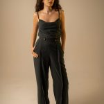 Teal Cowl Camisole Top image 4