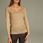 Fit Cashmere Sweater Beige image 1