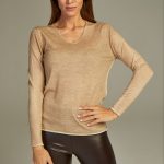 Fit Cashmere Sweater Beige image 4