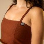 Rust Orange Fringe Bralette image 4