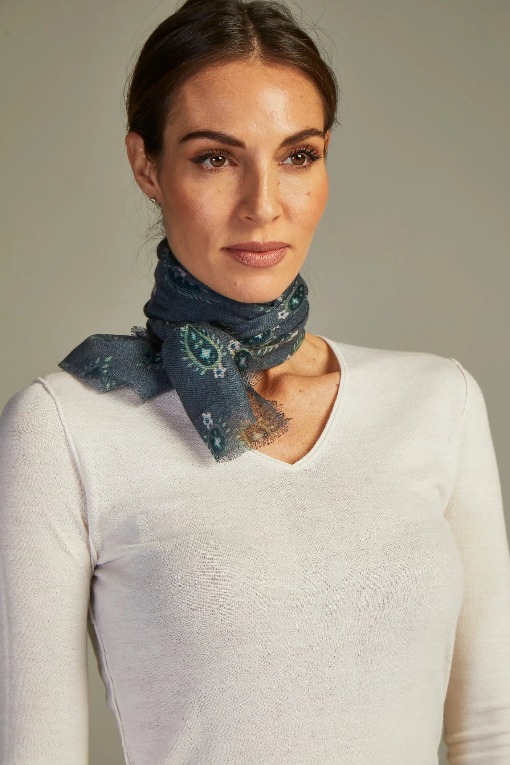 Mini Scarf Cashmere Grey
