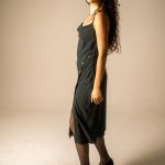 Teal Slip Dress image 4