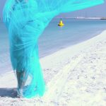 Turquoise Adjustable Offshoulder Tulle Princess Dress with Pearls image 2