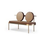 TRACE Bench Two Seat with Back image 1