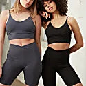 Blake Biker Stretch High Rise Shorts - Grey image 4