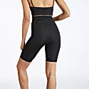 Blake Biker Stretch High Rise Shorts - Black image 3