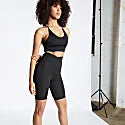 Blake Biker Stretch High Rise Shorts - Black image 5