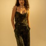 Printed Cowl Camisole Top image 1
